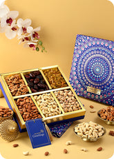 Premium Dry Fruits for Gifting including Cashews, Almonds, Raisins, Walnuts, Pistachios, Dates
