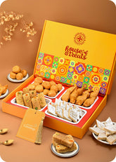 Kaju Katli, Milk Cake, Kachori, Samosa Sweets Treats Collection for Celebration