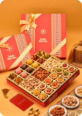 Tarts, Marzipan with Dry Fruits, Sweets Gift Pack