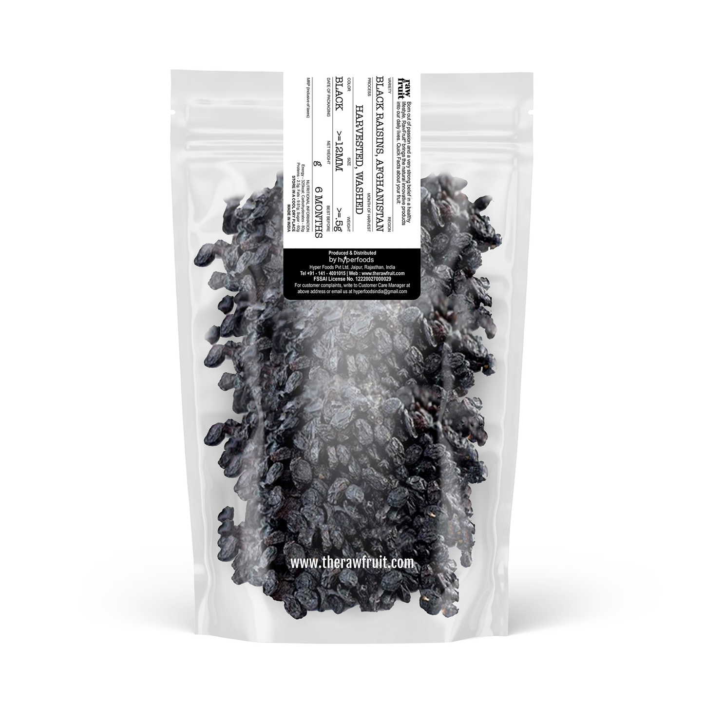 RawFruit Black Raisins