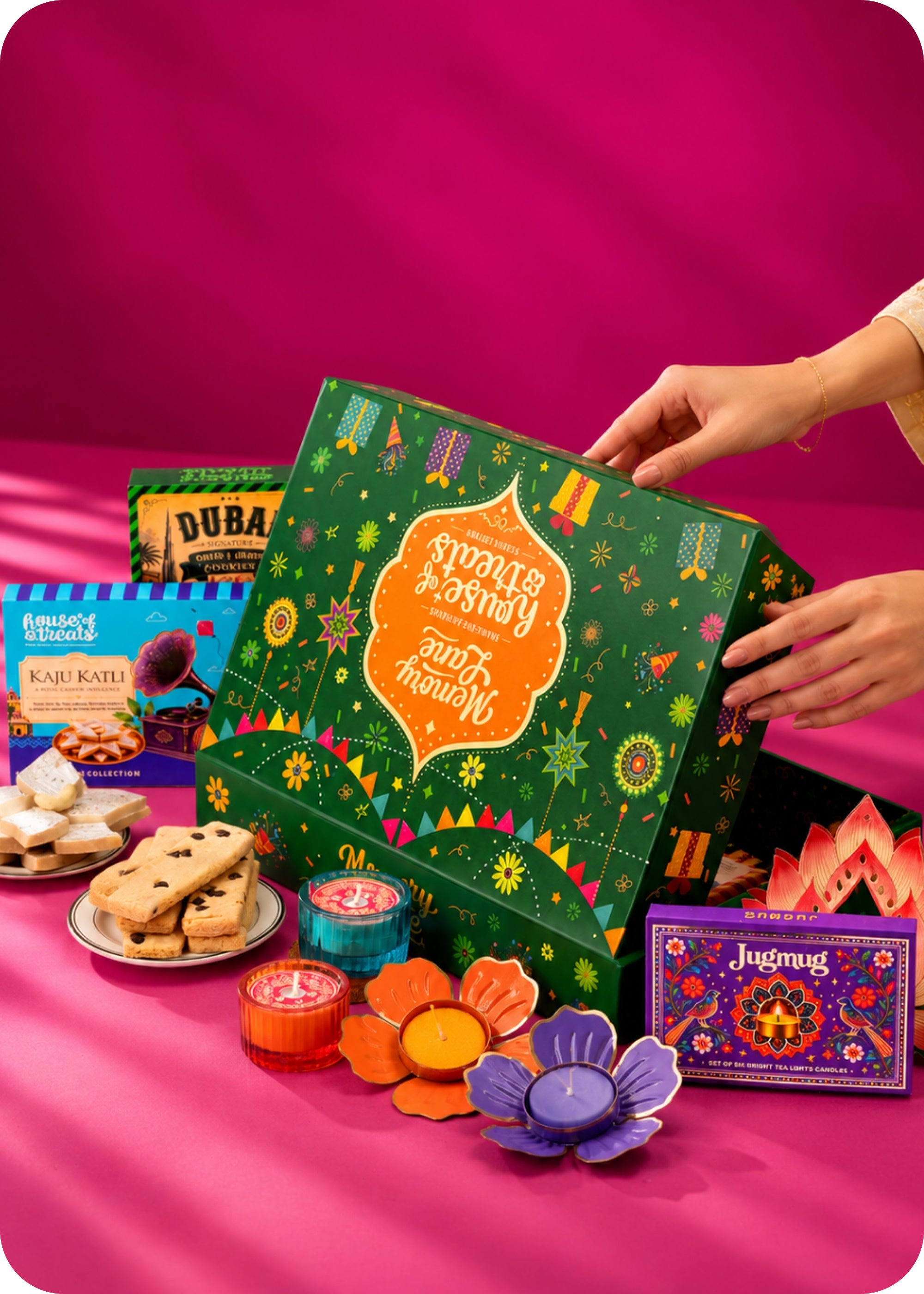 RawFruit Memory Lane Cookies, Sweets & Dry Fruits Gift Hamper with Diwali Gifts