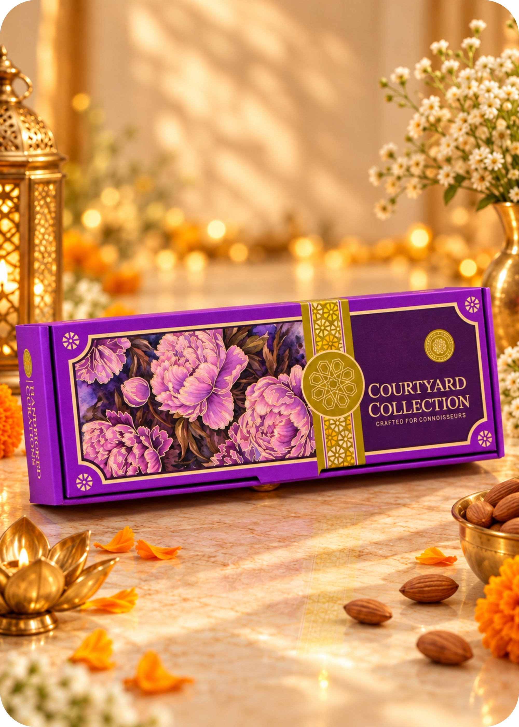 RawFruit Courtyard Collection Dry Fruit Gift Pack 375g with Diwali Greeting Card