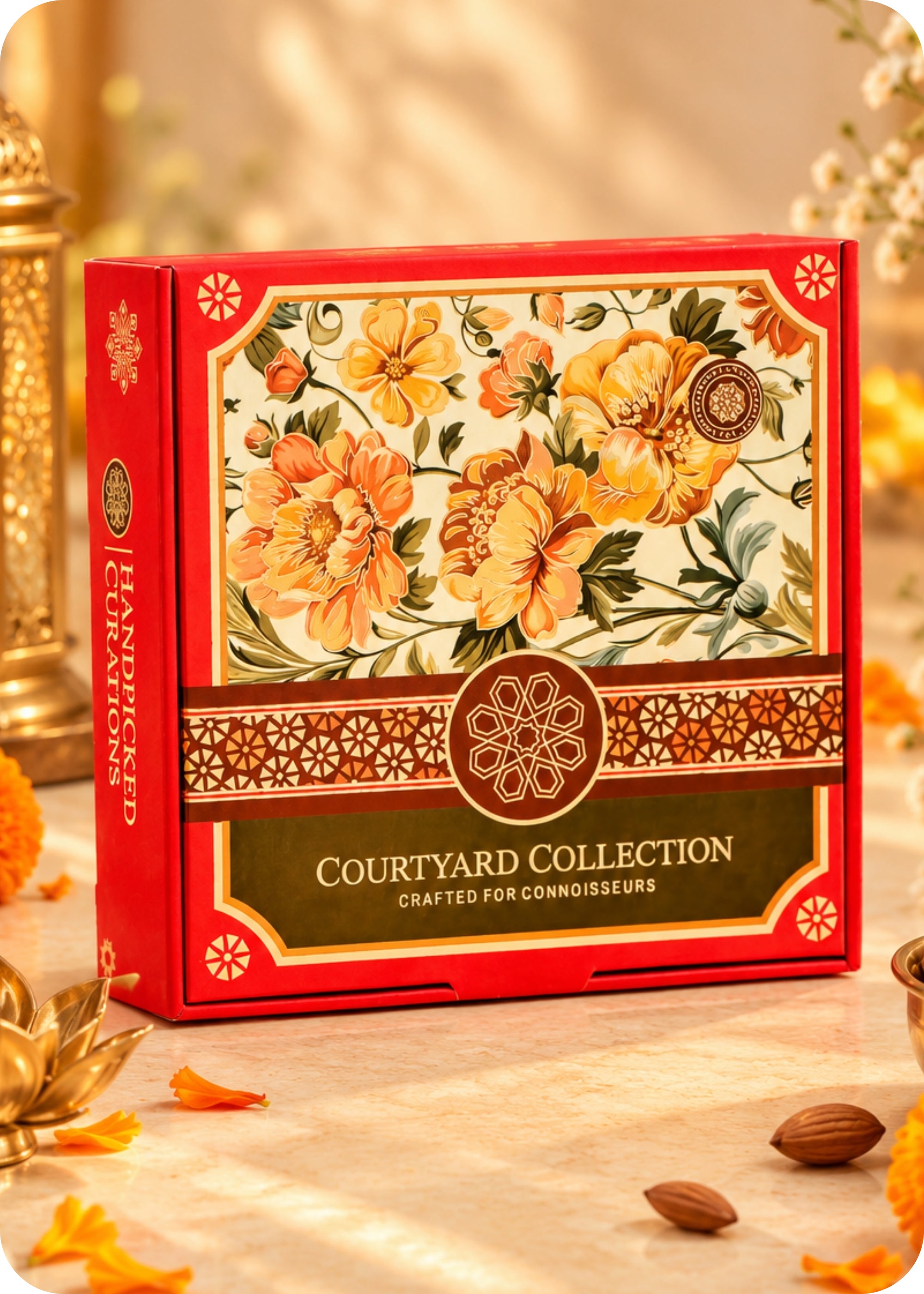 RawFruit Courtyard Collection Dry Fruits Gift Pack 495g with Diwali Greeting Card.
