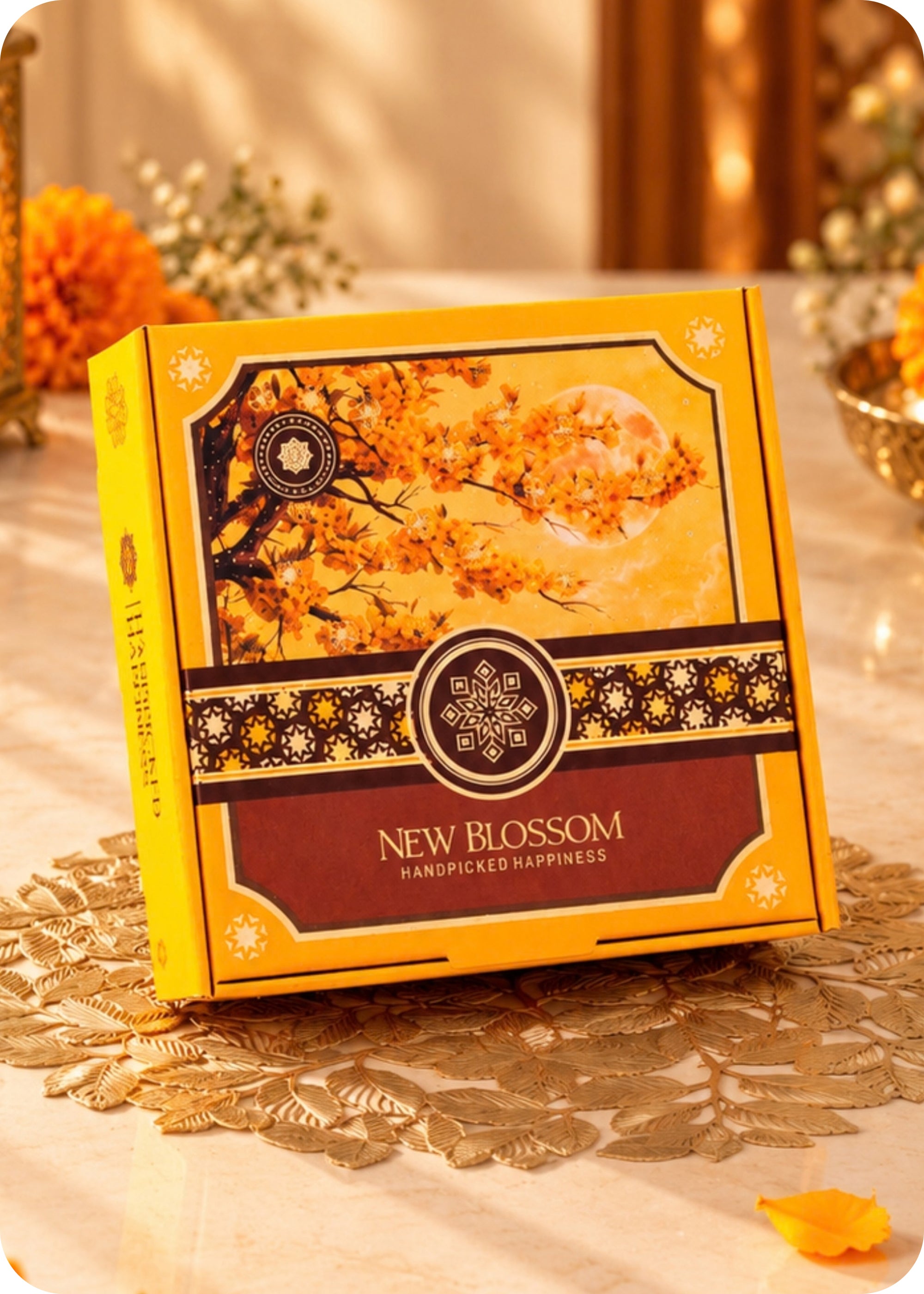 RawFruit New Blossom Brittle with Dry Fruits Gift Pack 300gm with Diwali Gifts