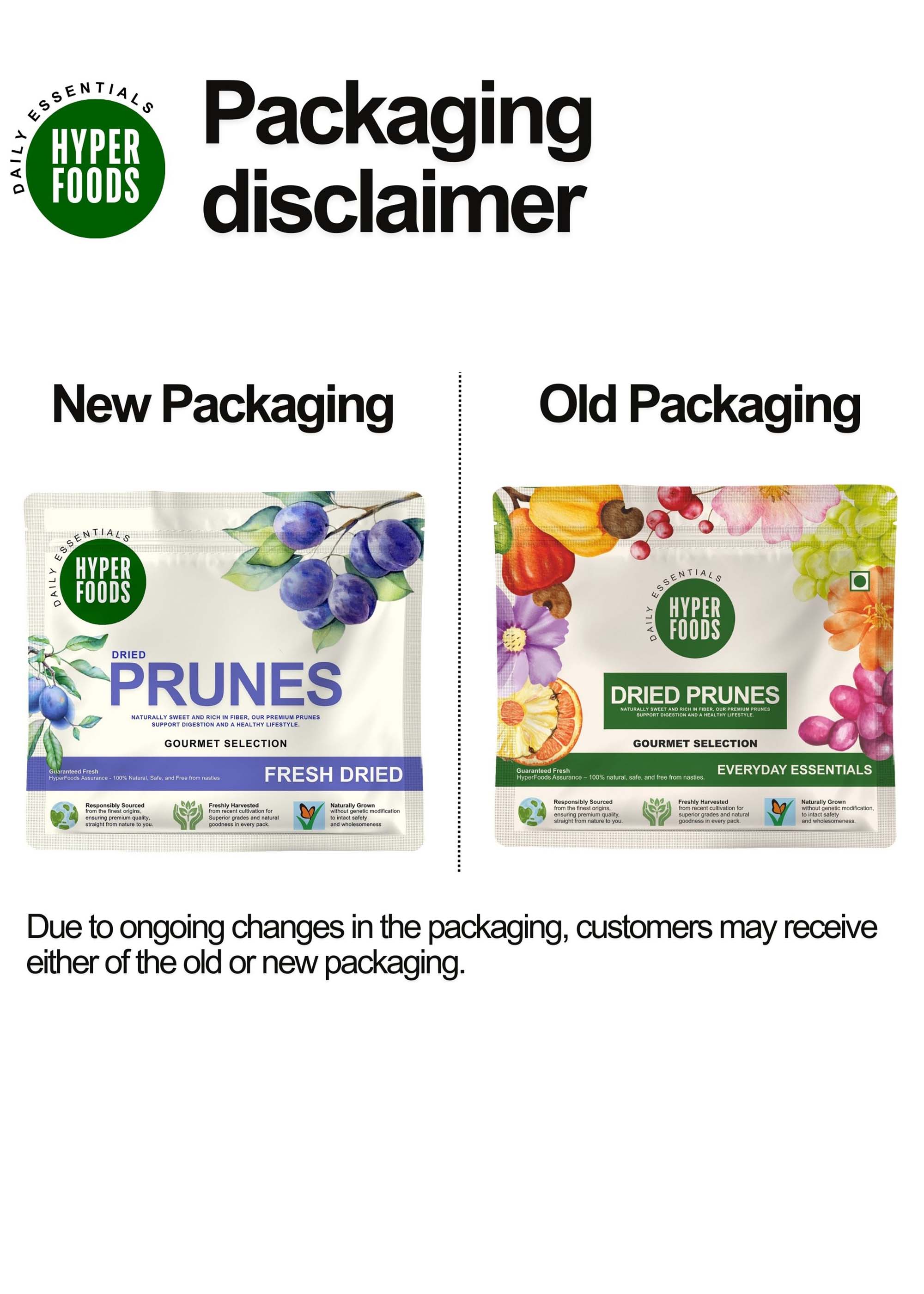 Dried Prunes Resealable Pouch 400gm (200gm x 2 Pack)
