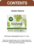 Golden Raisins Resealable Pouch 200gm