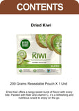 Dried Kiwi Sliced Resealable Pouch 200gm