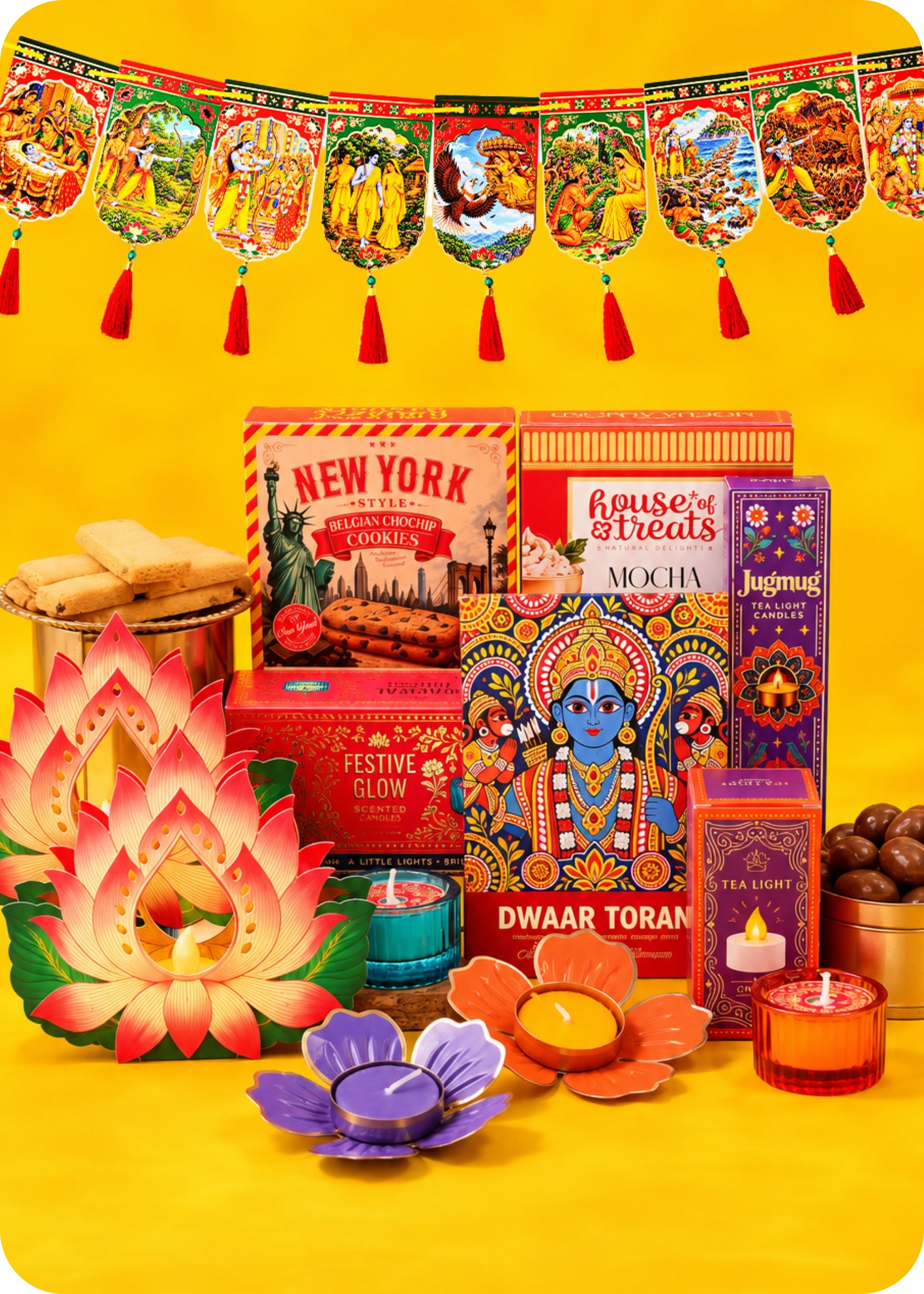 RawFruit Temptation Cookies, Chocolate Gift Hamper with Diwali Gifts