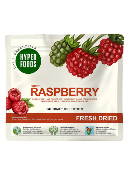 Dried RaspBerry Resealable Pouch 400gm (200gm x 2 Pack)