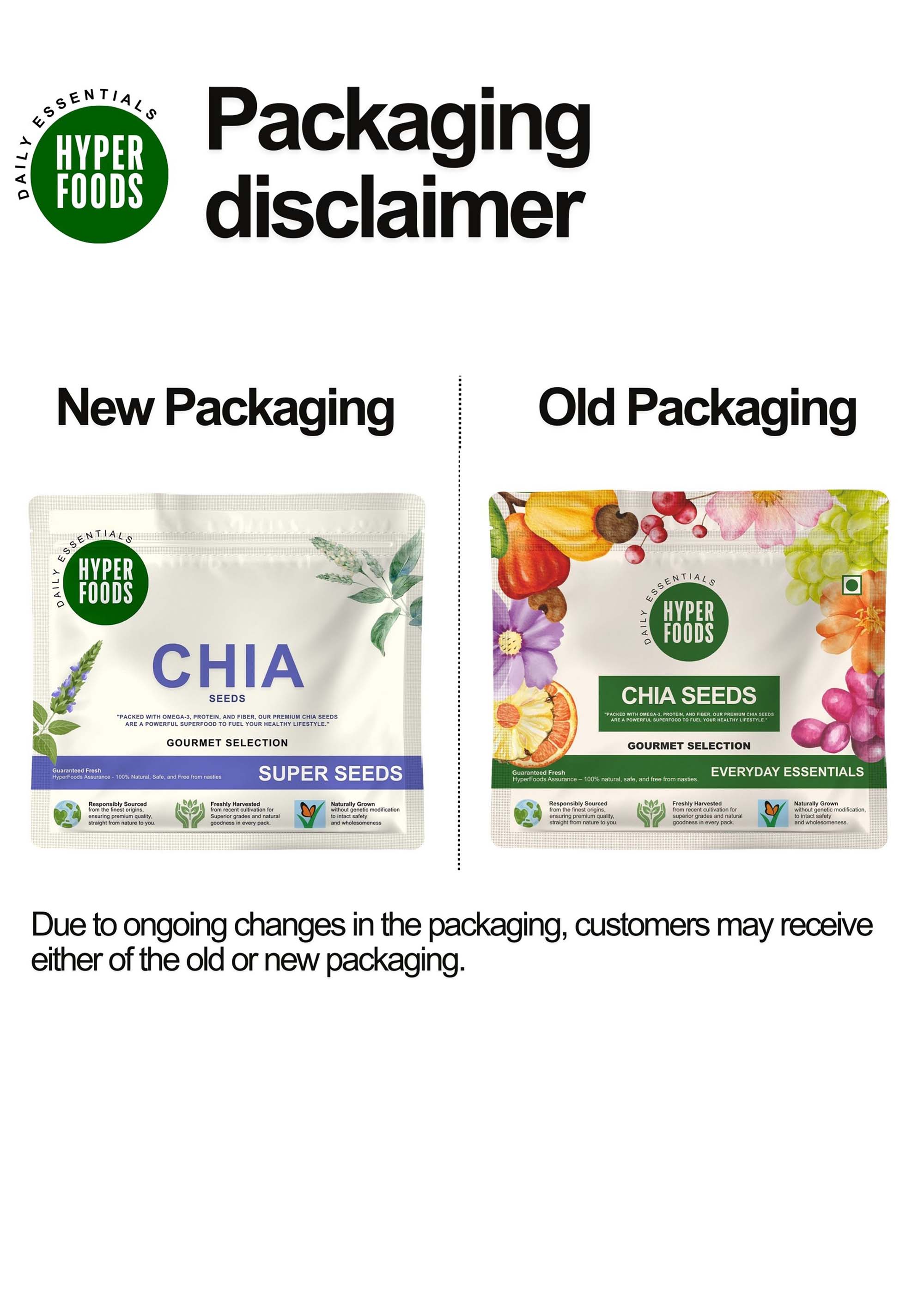 Chia Seeds Resealable Pouch 400gm  (200gm x 2 Pack)