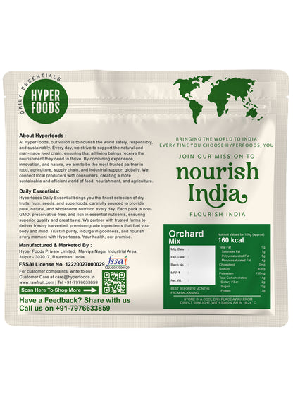 Orchard Mix Trail Mix Resealable Pouch 400 Grams (200gm x 2 Pack)