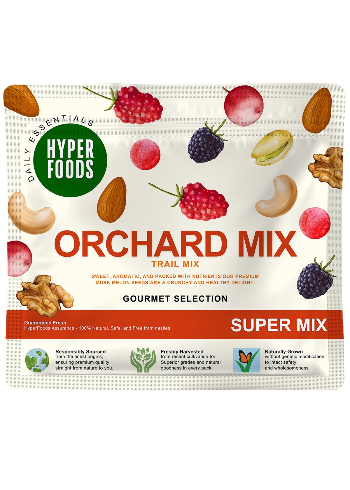 Orchard Mix Trail Mix Resealable Pouch 200 Grams