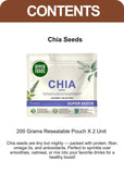 Chia Seeds Resealable Pouch 400gm  (200gm x 2 Pack)