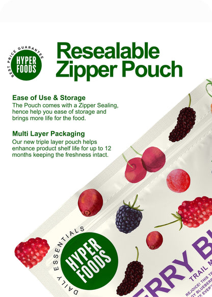 Dried BerryBlend Resealable Pouch 200gm
