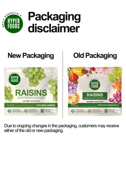 Golden Raisins Resealable Pouch 400gm (200gm x 2 Each)