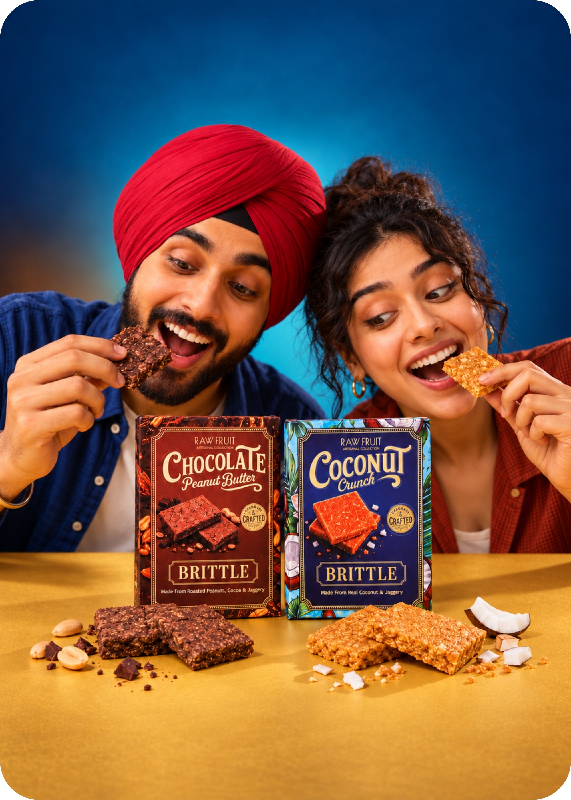 RawFruit New Blossom Dry Fruits, Sweets & Brittle Gift Pack 560gm with Diwali Gifts