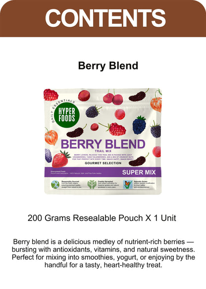 Dried BerryBlend Resealable Pouch 200gm