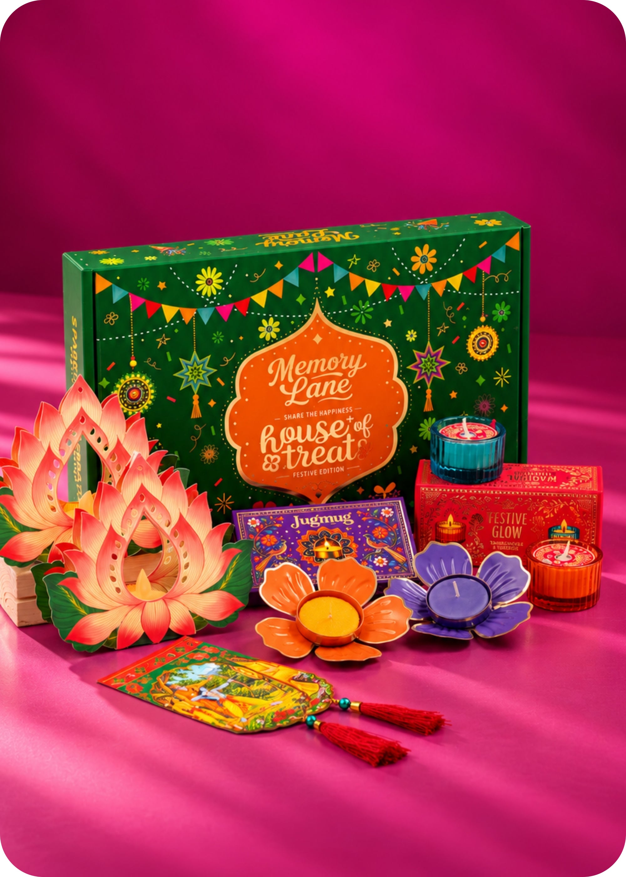 RawFruit Memory Lane Cookies, Sweets & Dry Fruits Gift Hamper with Diwali Gifts