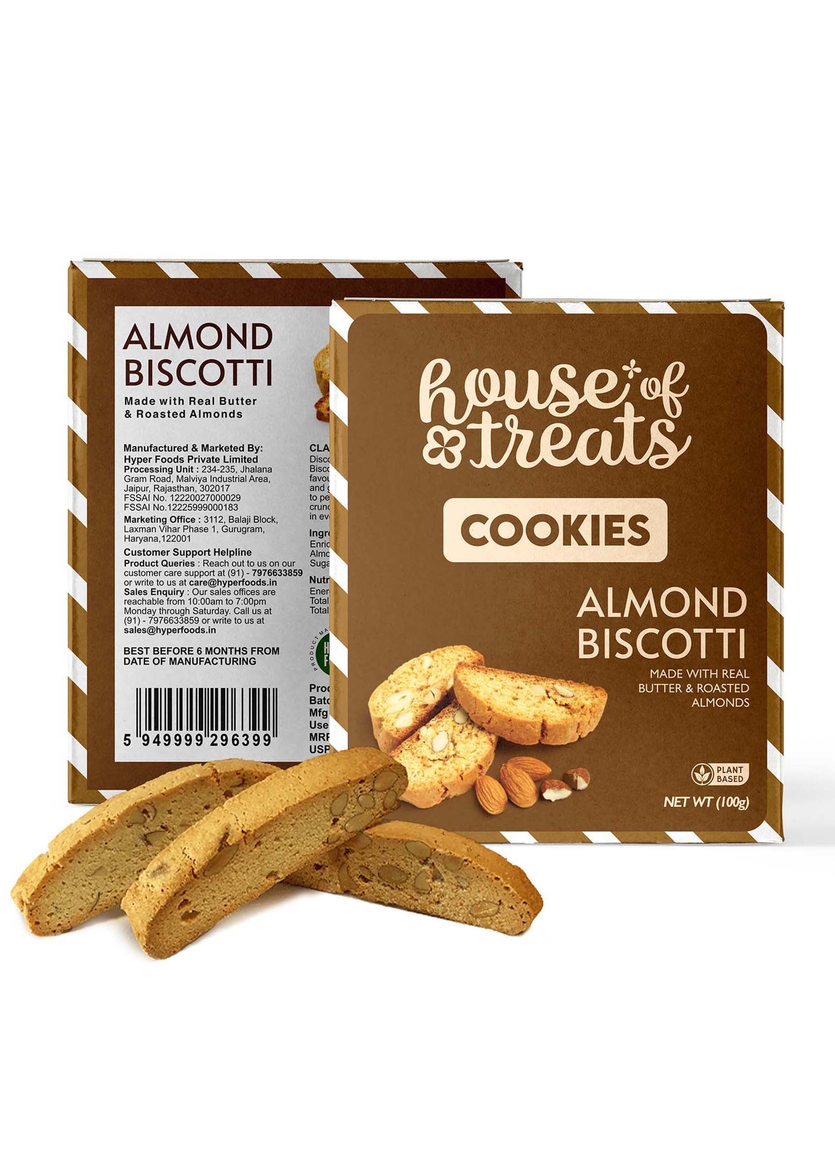 HyperFoods® Almond Biscotti Cookies