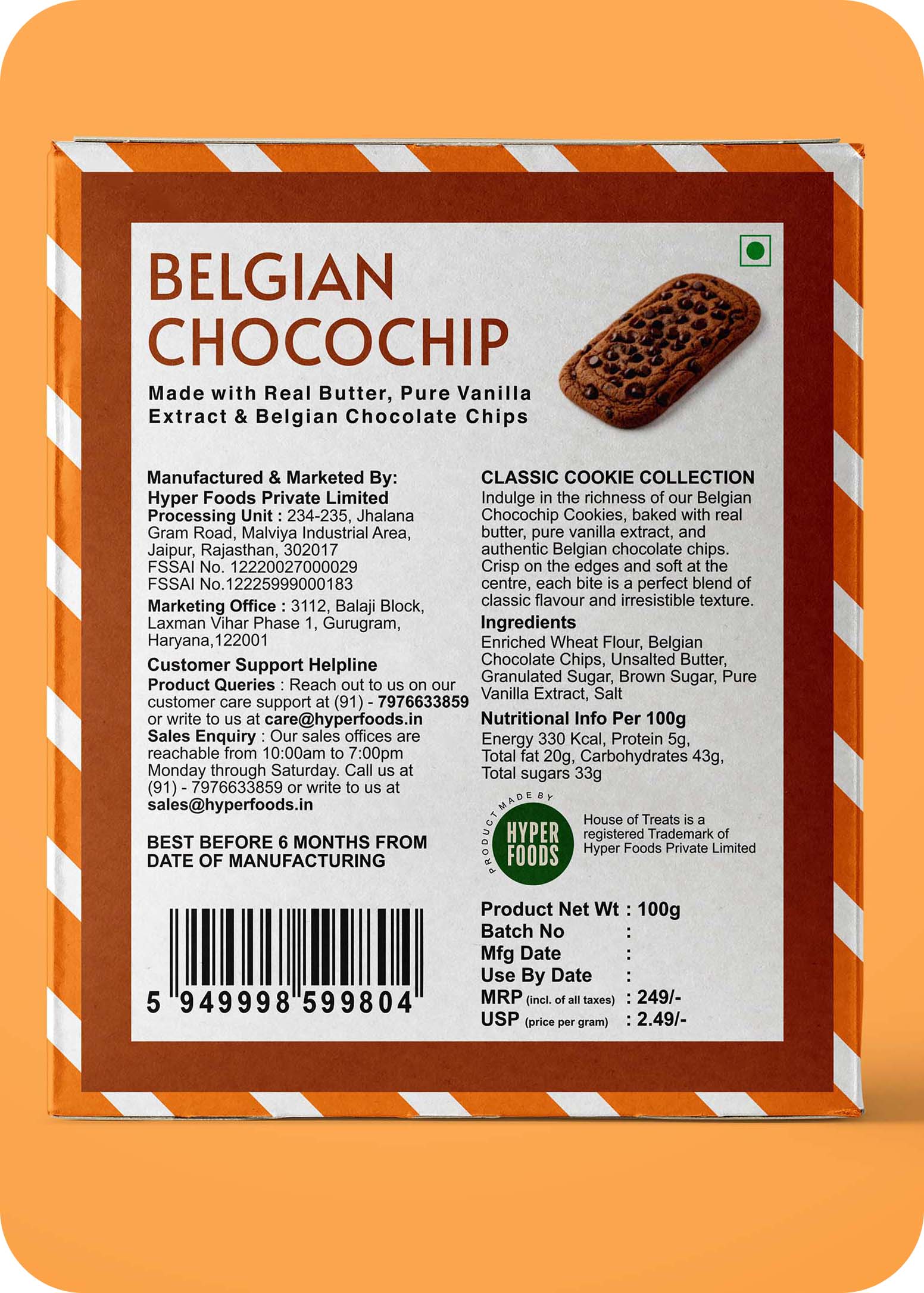 HyperFoods® Belgian Chocochip Cookies