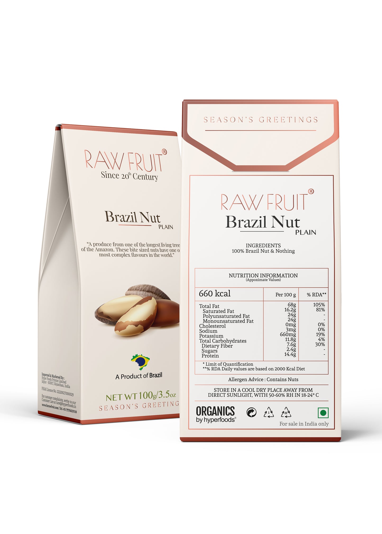 Dry Fruits Combo Pack Hazel Nut, Brazil Nut, & Pecans