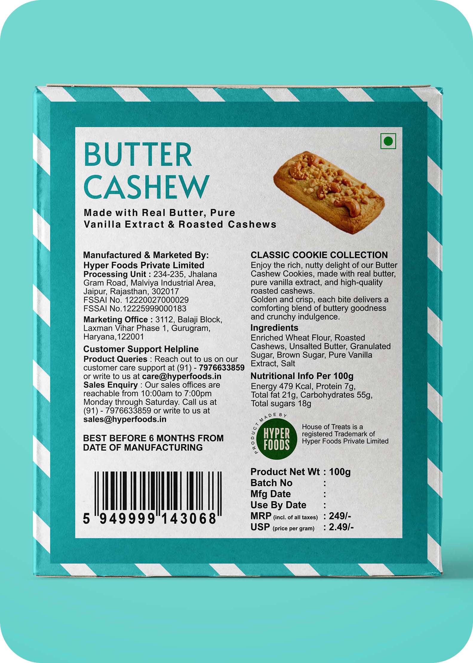 HyperFoods® Butter Cashew Cookies