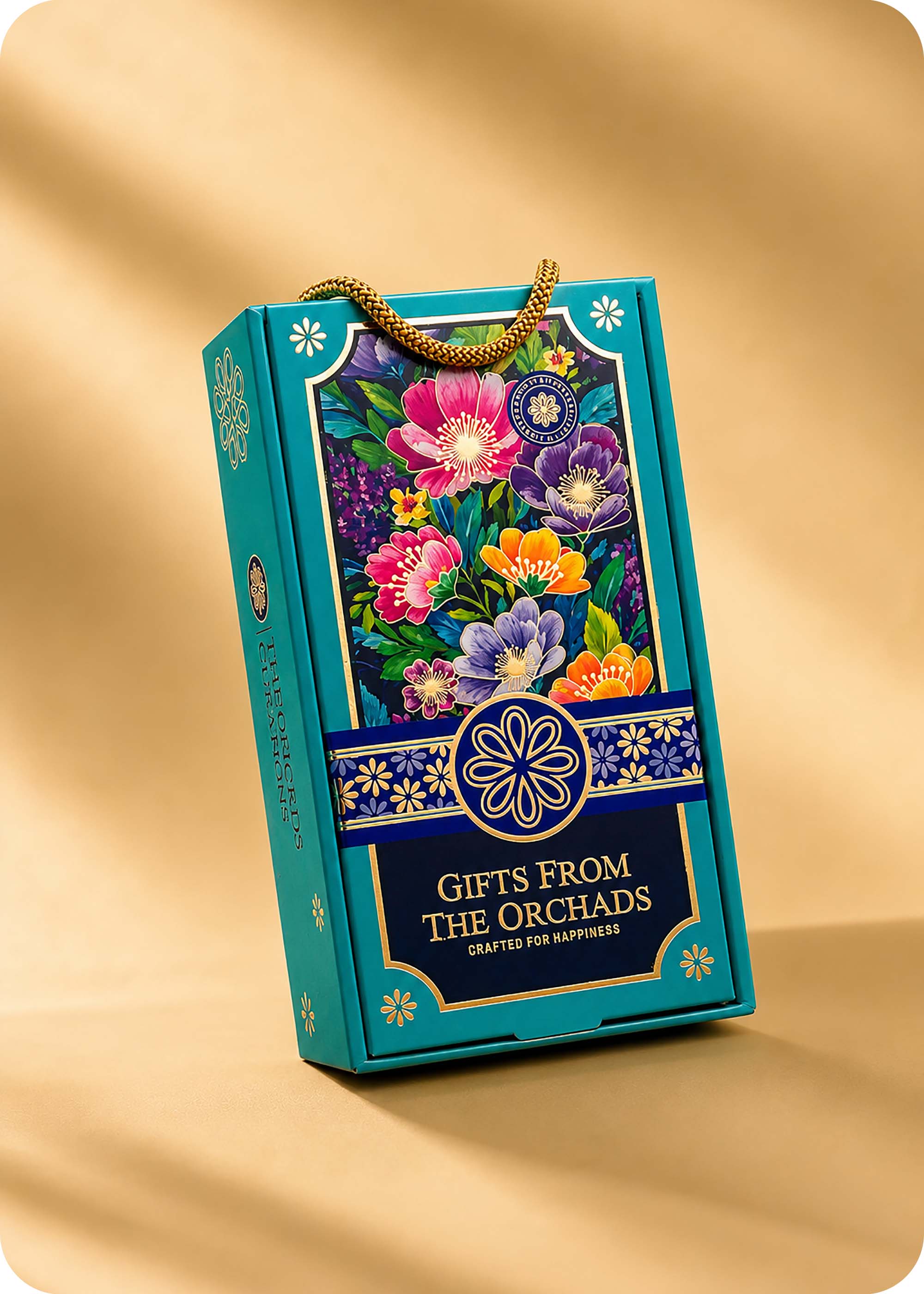 Gifts From The Orchards Dry Fruits & Brittles Gift Pack with Set of 2 Rakhi