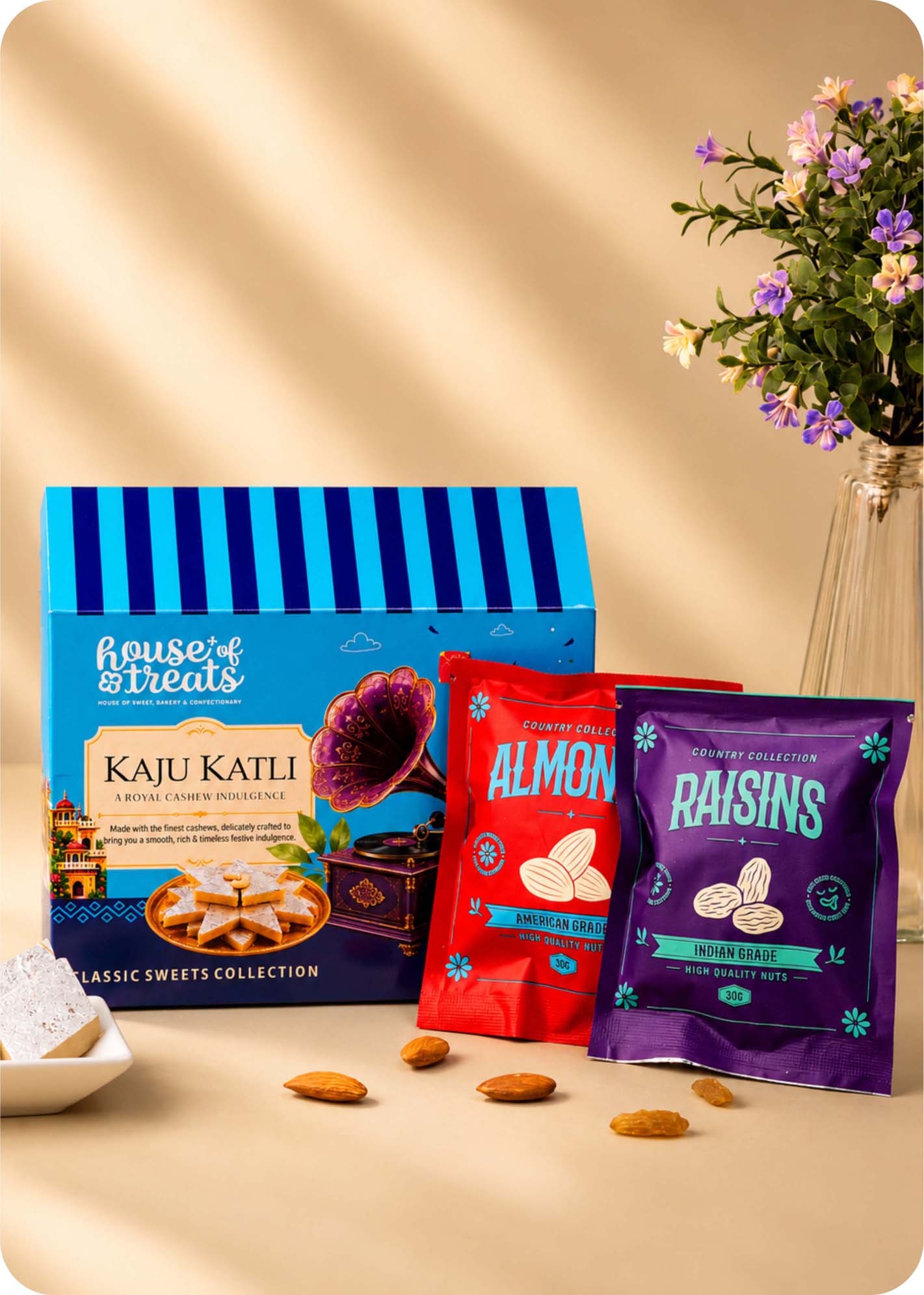 Gifts From The Orchards Dry Fruits & Sweets Gift Pack