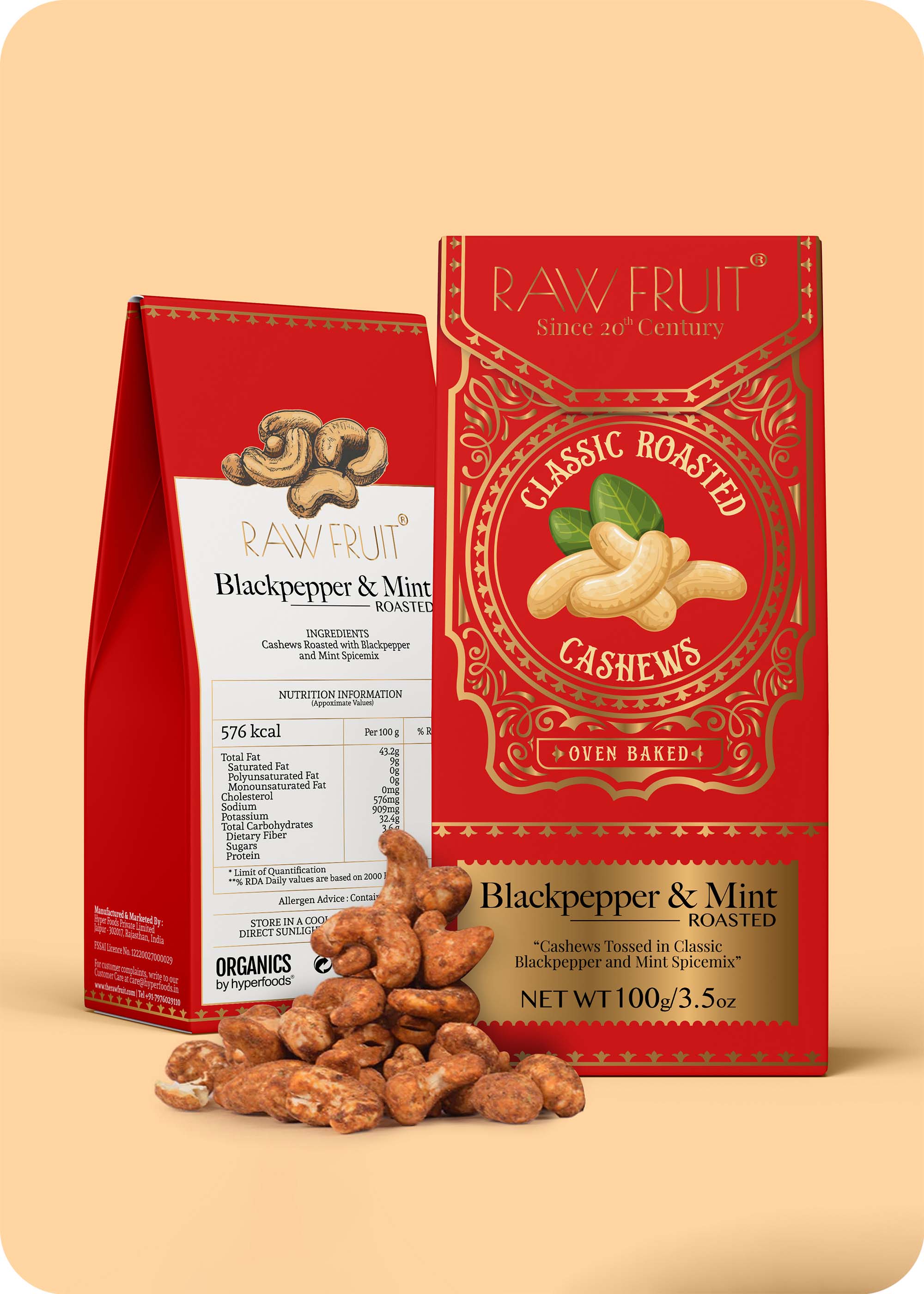 Roasted Cashews Dry Fruits Pack