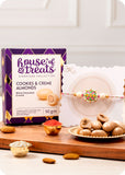 Cookies & Creme Almonds Chocolate Pack with Rakhi