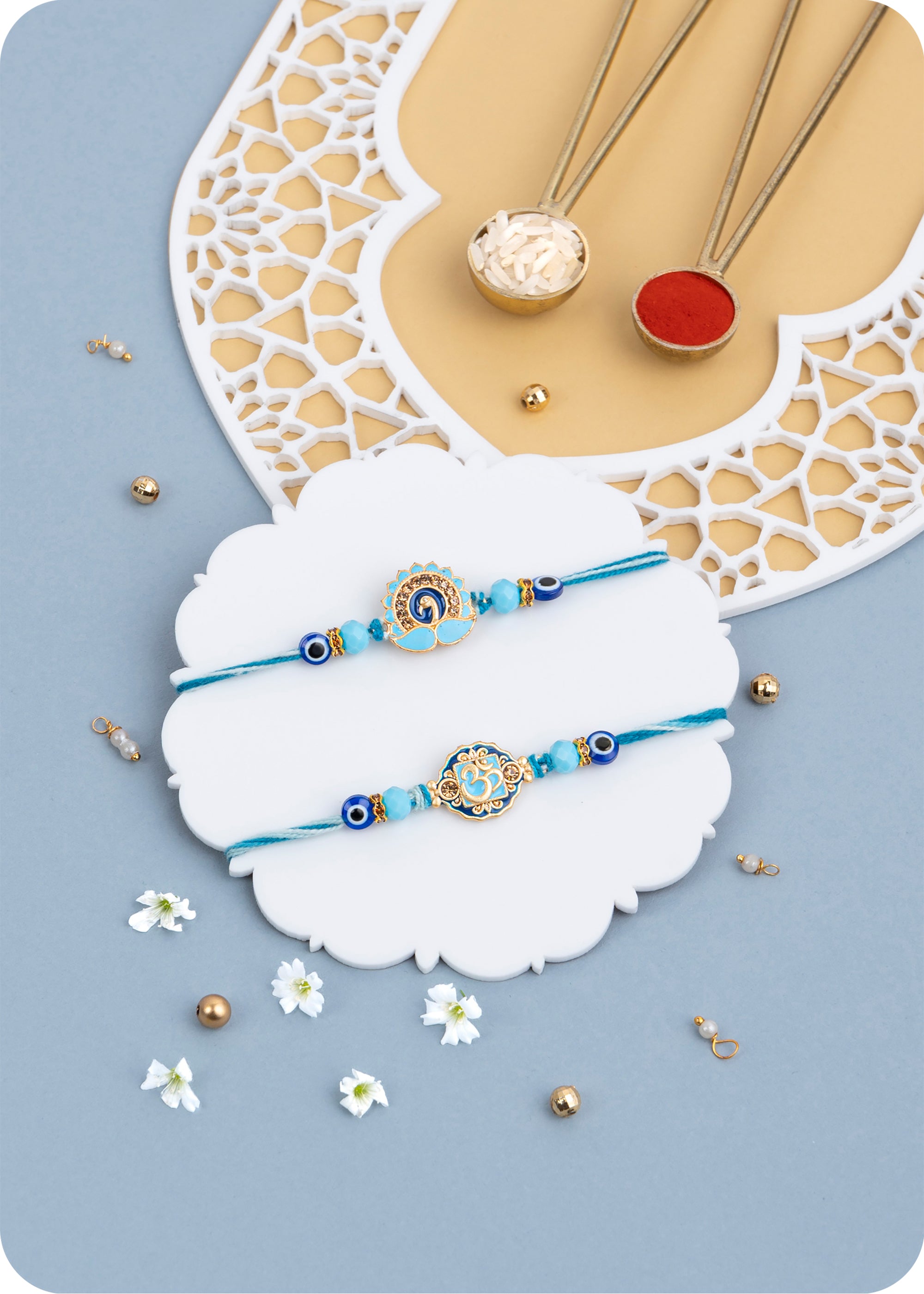 Dry Fruits Gift Pack with Rakhi set of 2