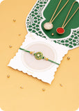 Rakhi Gift Box: Pack of 4 Dry Fruits with Rakhi