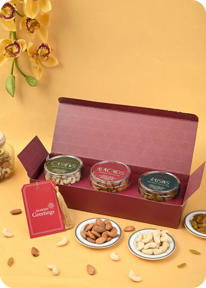 Celebration Gift Pack: Cashew Almonds Raisins