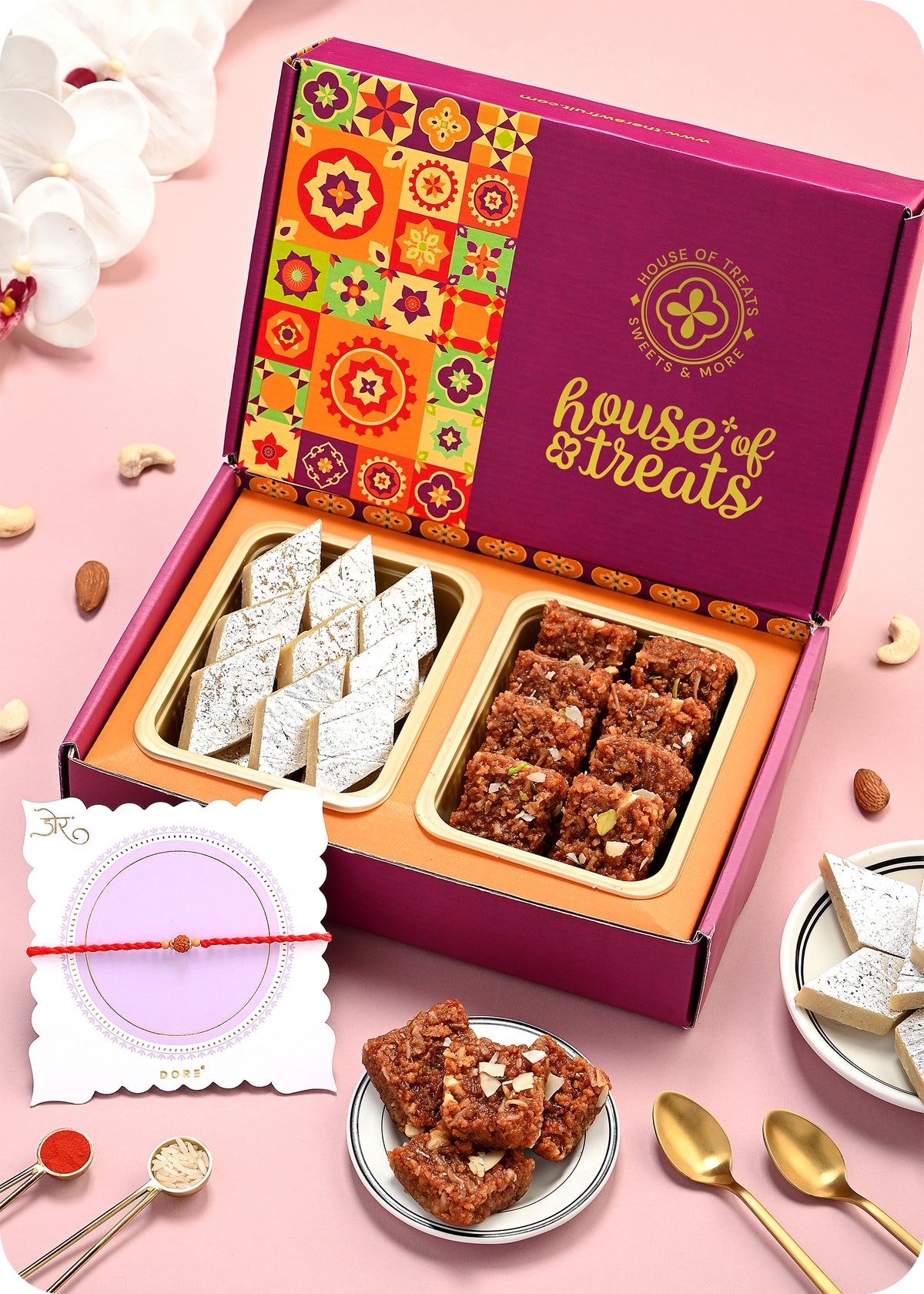 Sweet Pack with Rakhi