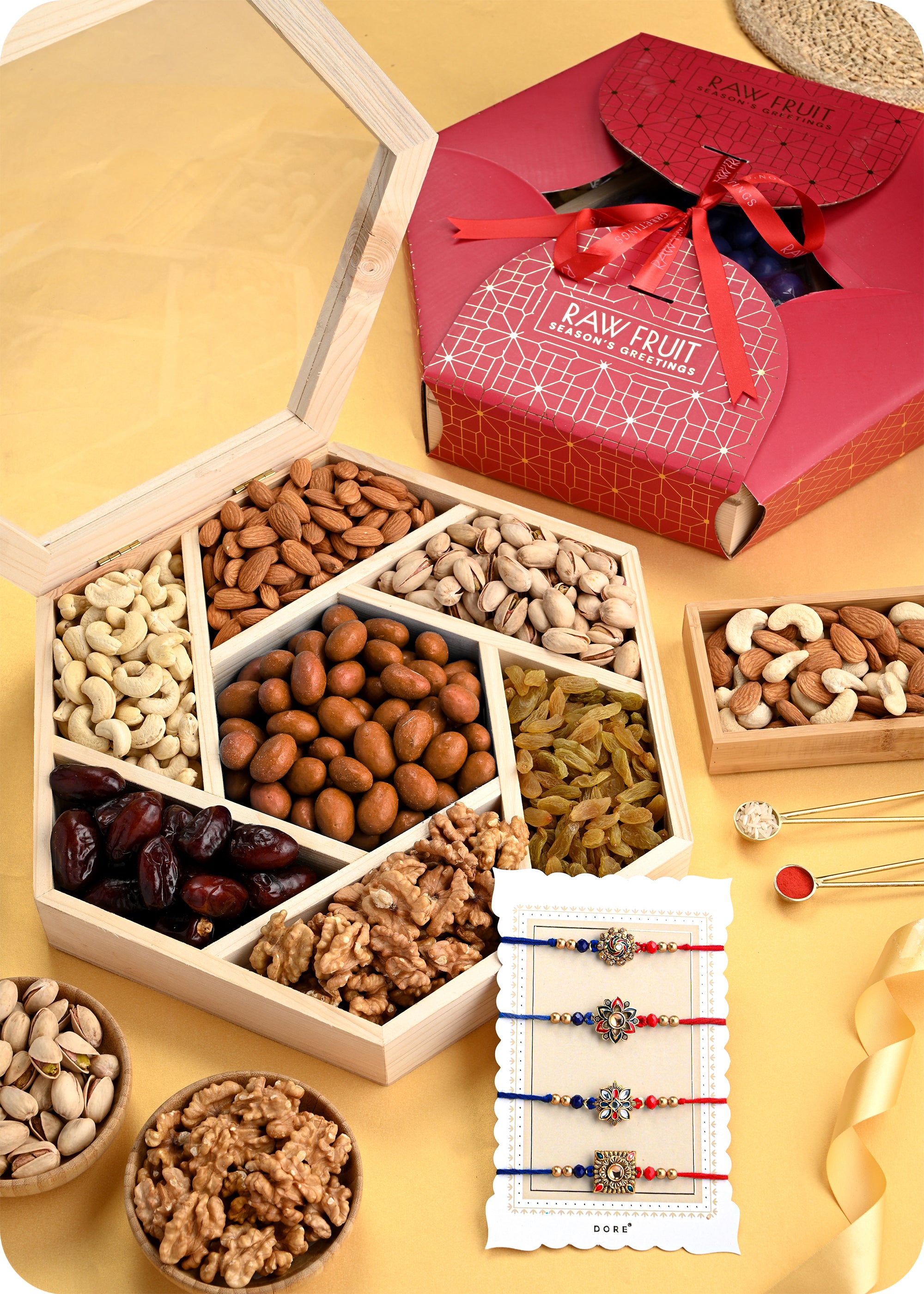 Rakhi Gift for Brother with Dry Fruits