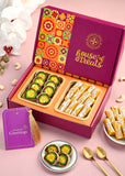 Traditional Bhai Dooj Sweets Pack: Kesar Roll & Anjeer Chakkar