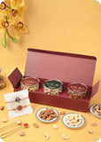 Festive Box: Dry Fruits & Rakhi Set Of 2