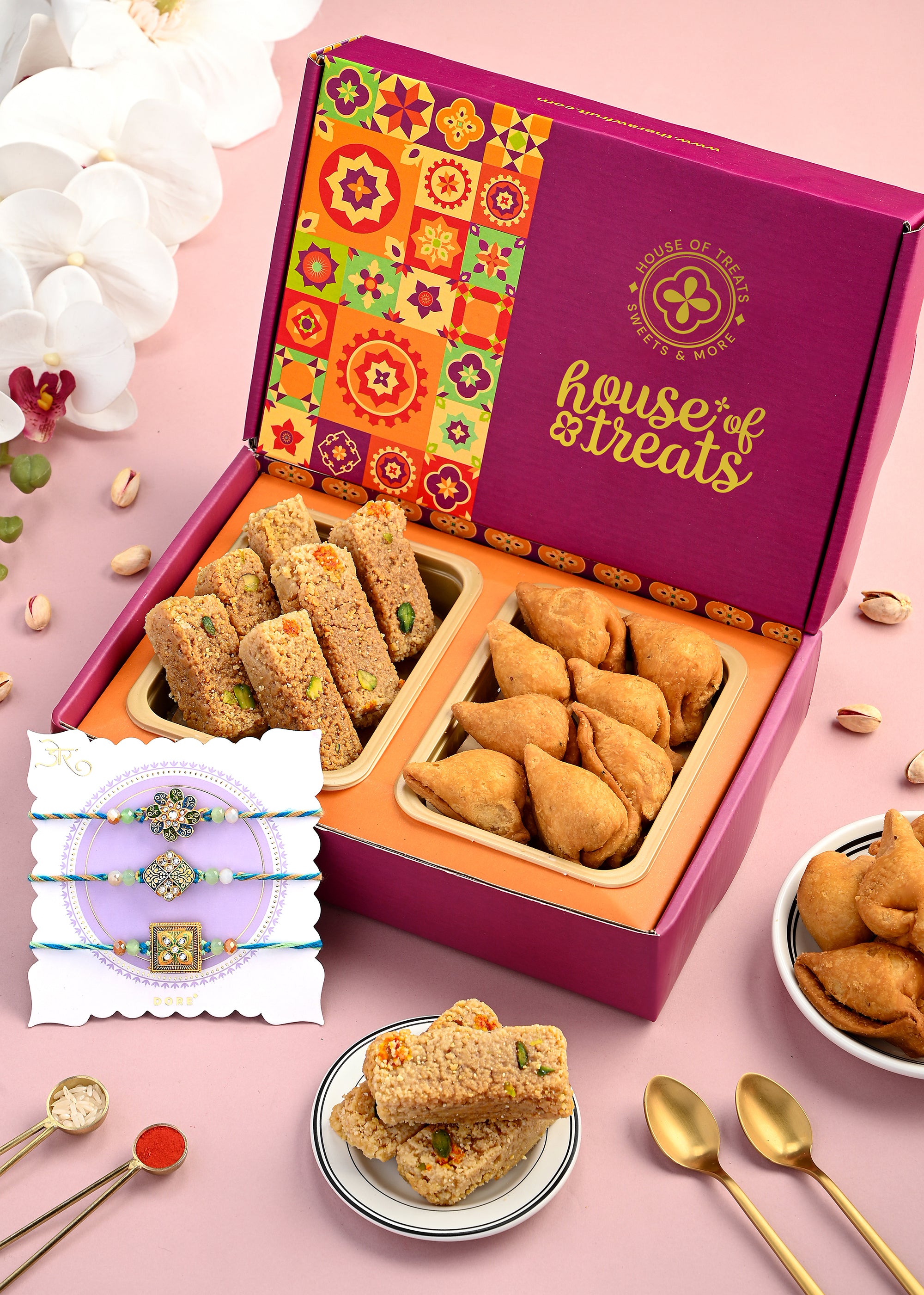 Sweet Pack with Rakhi