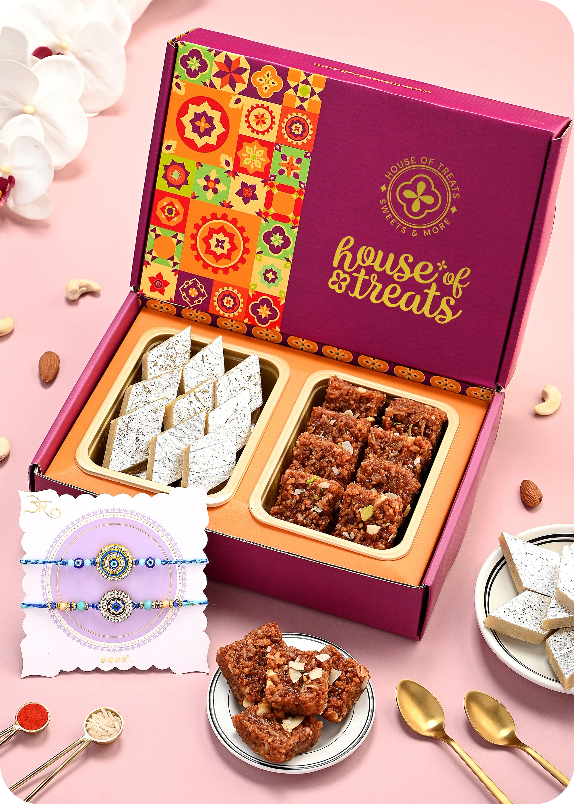 Sweet Pack with Rakhi