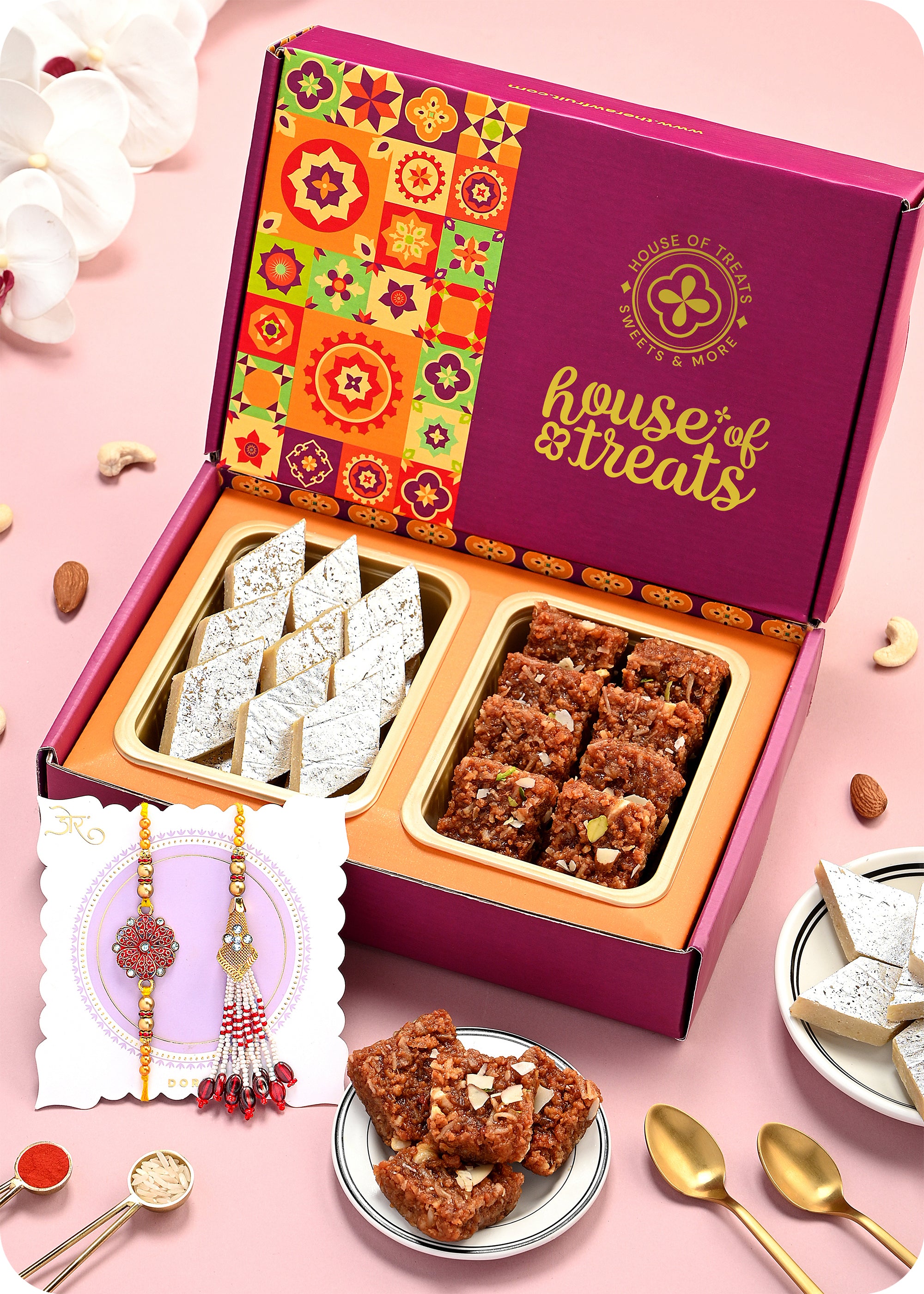 Sweet Pack with Rakhi