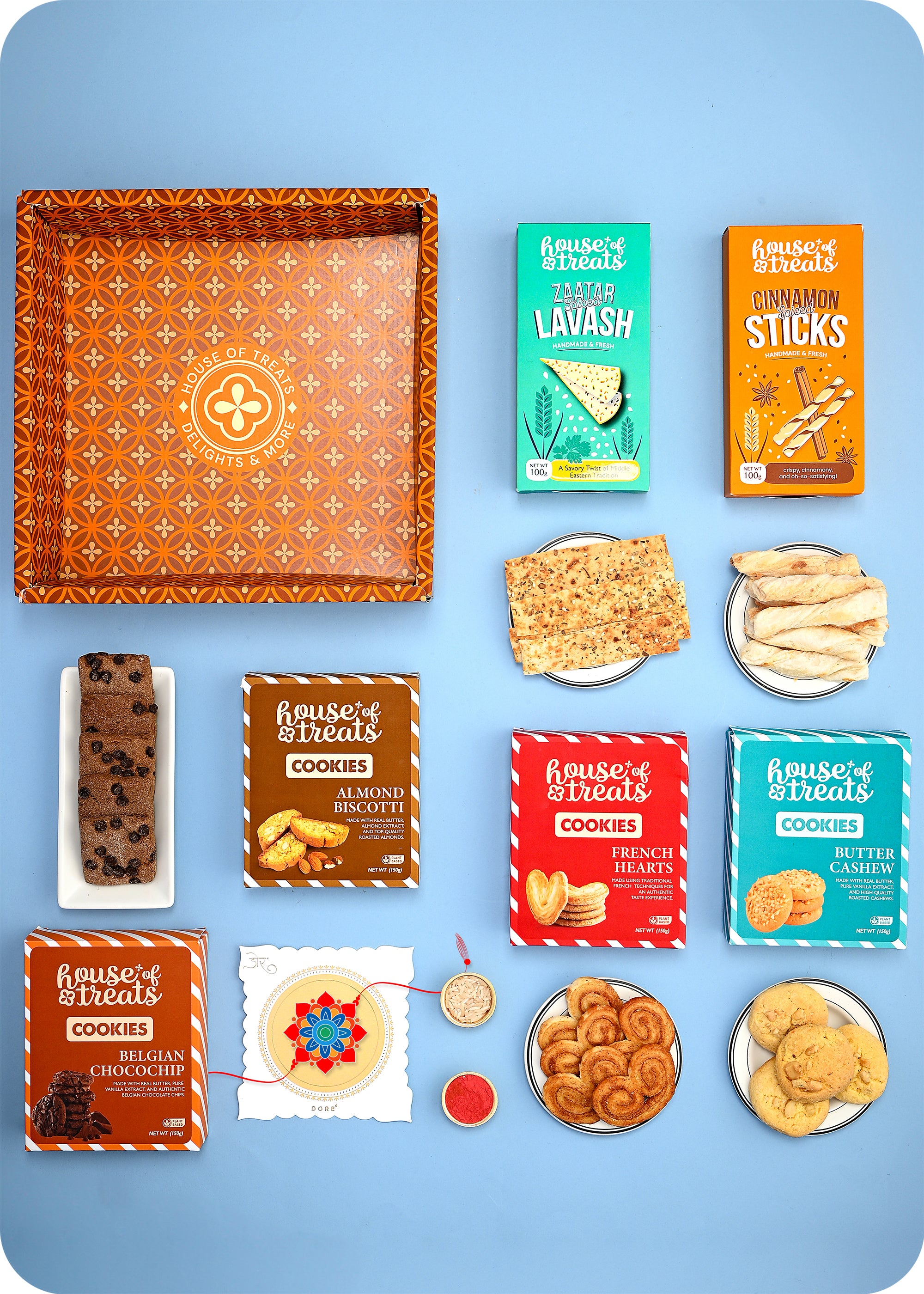 Rakhi Gift: Cookies with Rakhi for Brother