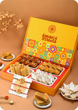 Set of 3 Rakhi with Sweets Combo Gift pack