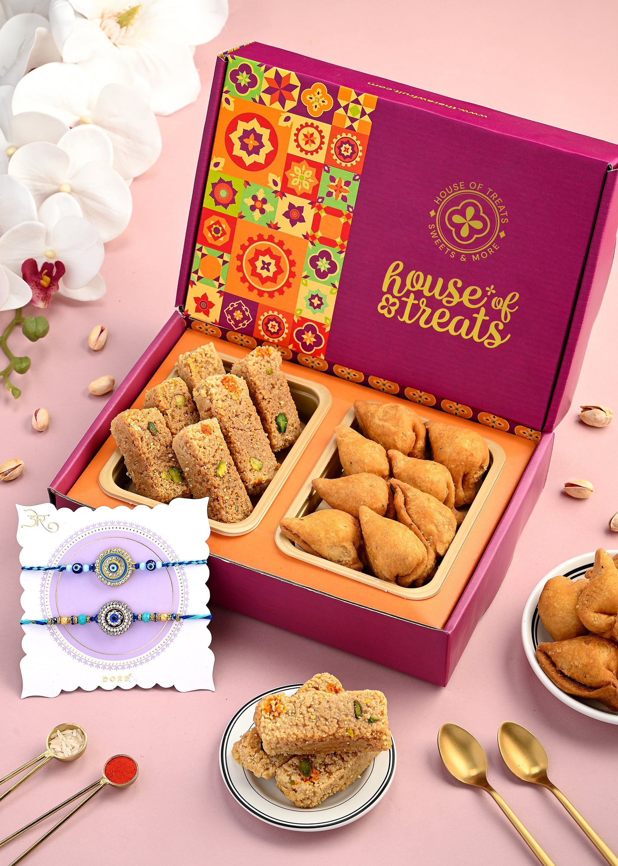 Sweet Pack with Rakhi