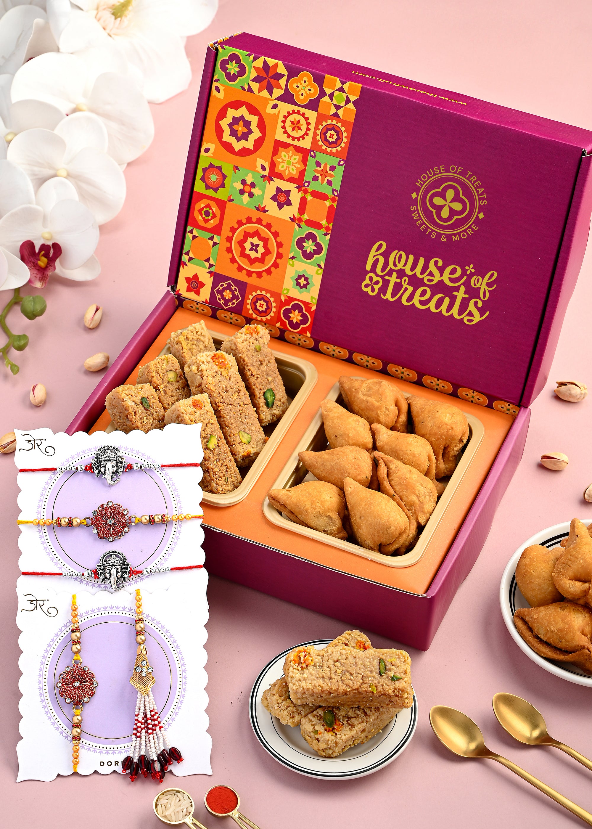 Sweet Pack with Rakhi