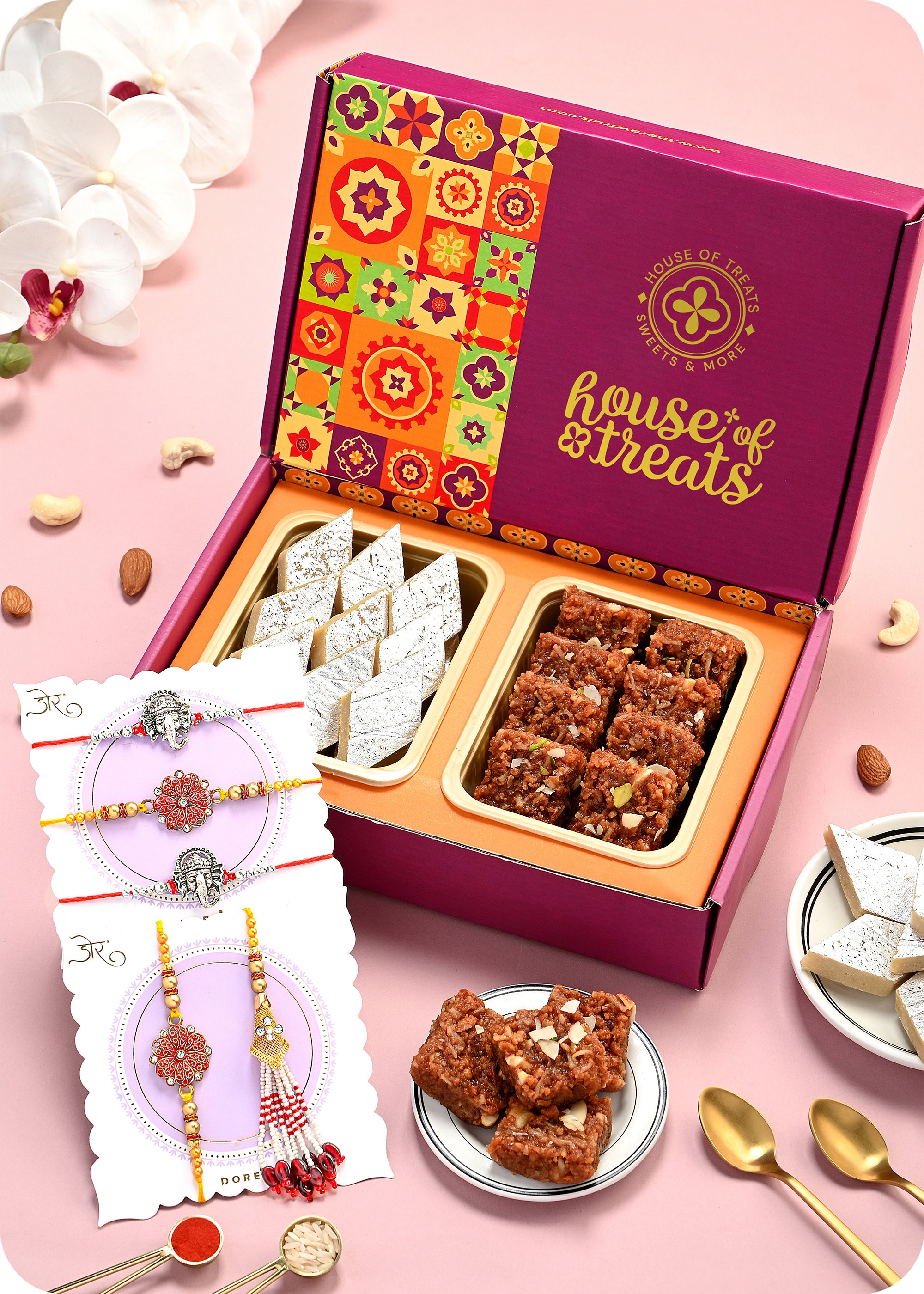 Sweet Pack with Rakhi