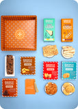 Diwali Hamper Tray: Cookies with Snacks