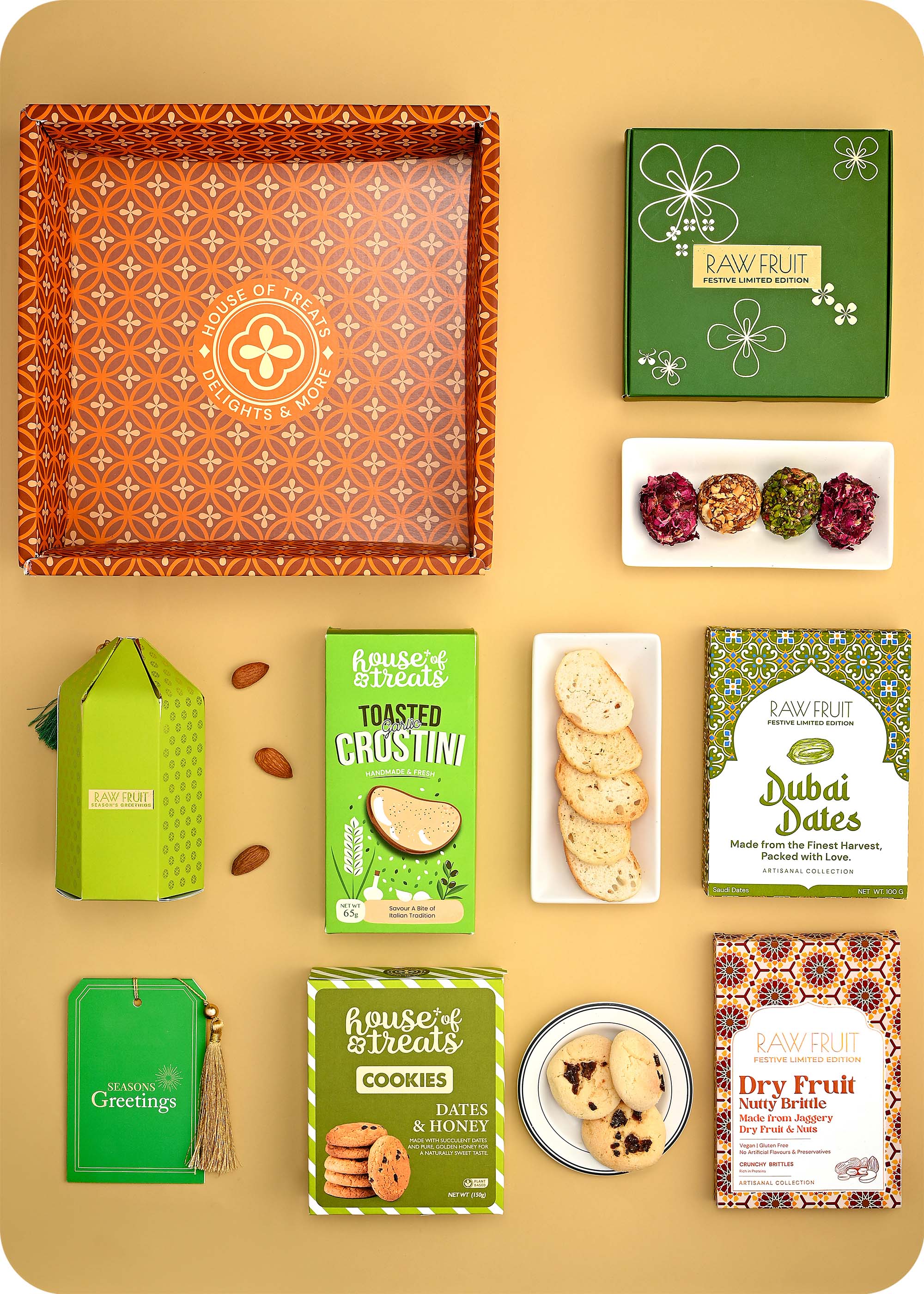 Sweets, Snacks & Brittle with Cookies Gift Hamper