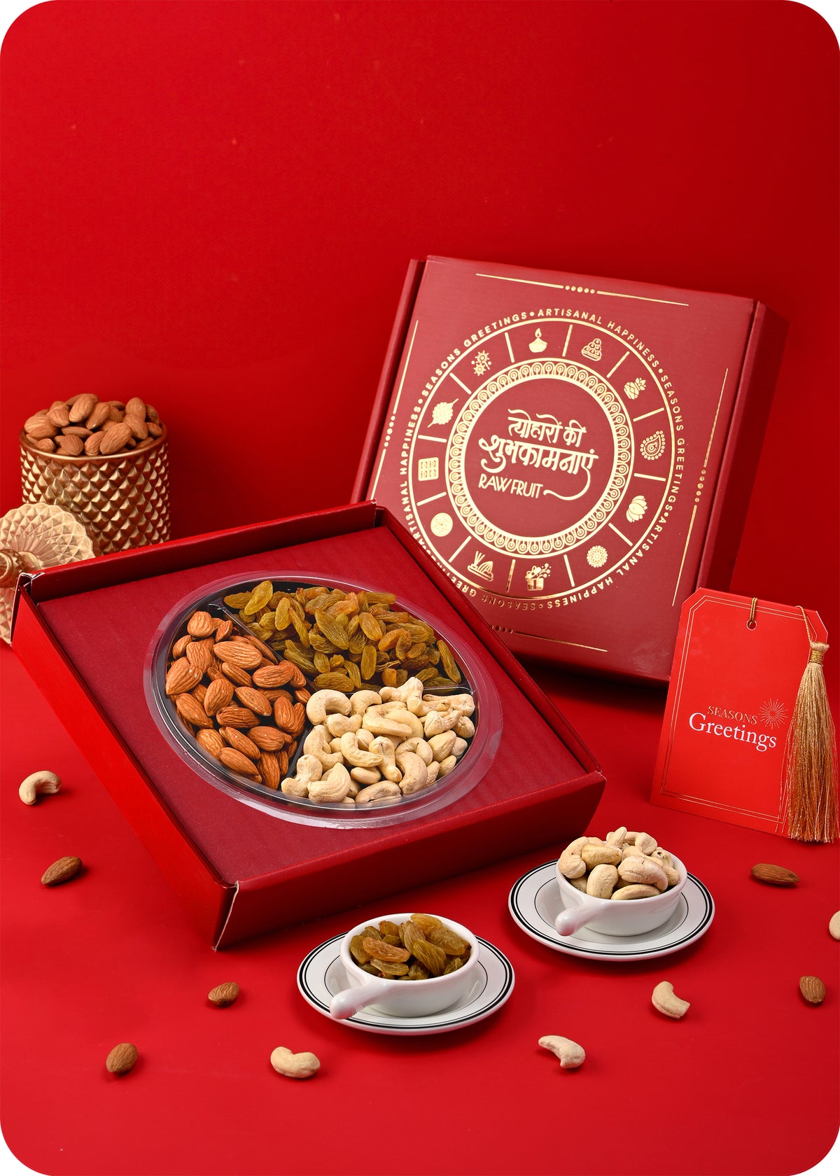 Bhai Dooj Dry Fruits Gifts: Cashews, Almonds, Raisins