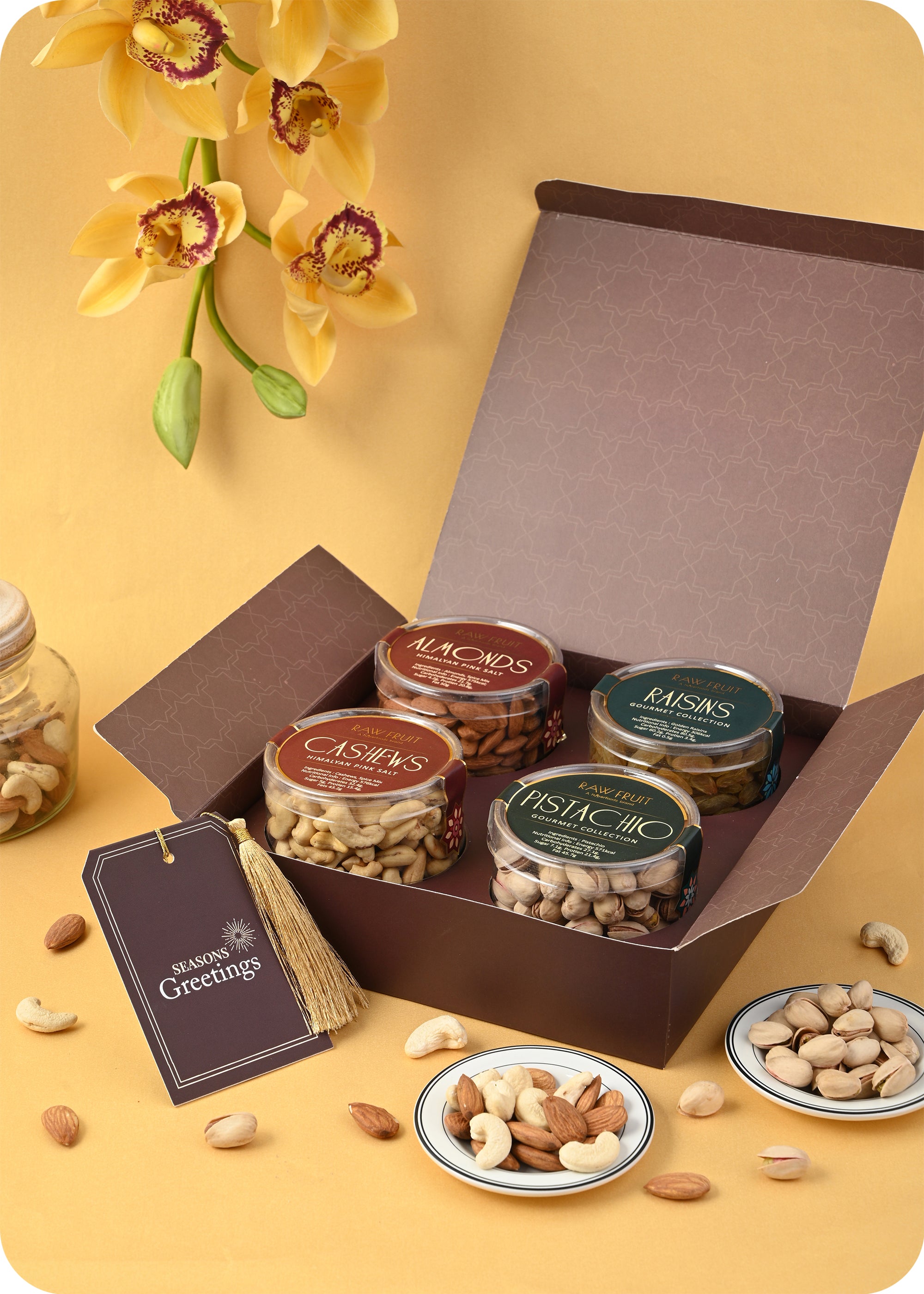 Dry Fruits Gift Pack with Rakhi