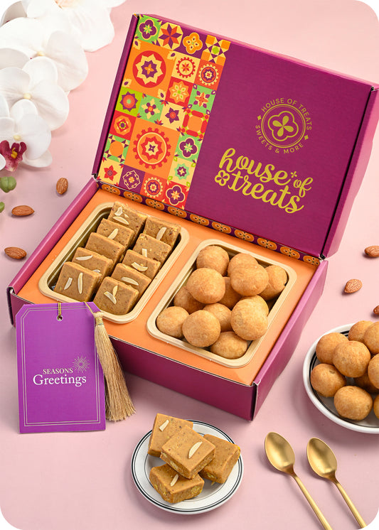 Channa Badam Barfi Kachori Sweets Combo Gift Pack